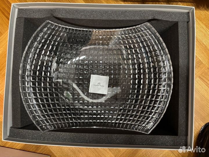 Чаша из хрусталя на ножке Mario Cioni