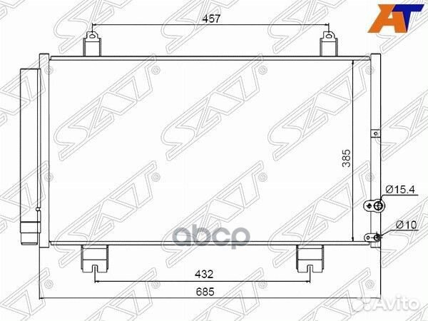 Радиатор кондиционера Lexus GS 05-12 / Toyota Mark