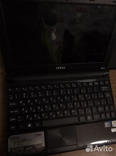 Ноутбук msi u180