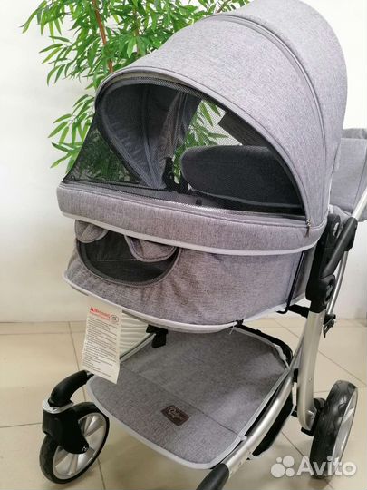 Новая коляска 3в1 Luxmom Dalux 608 (графит)