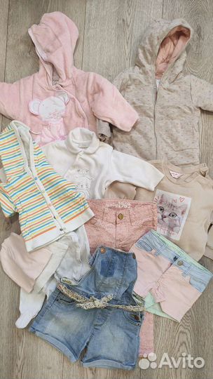 Вещи пакетом на девочку от 0 до 3 лет Zara, Gap
