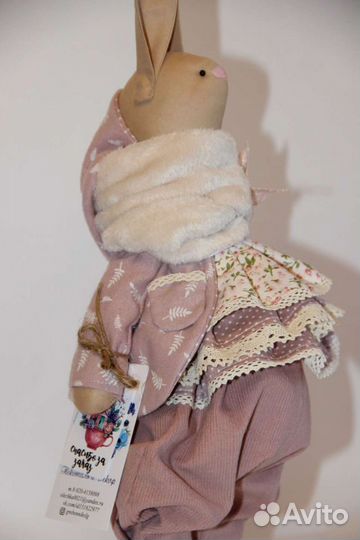 Текстильная интерьерная подарочная игрушка слон