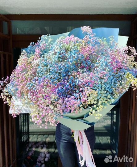 Букеты Гипсофилы (разные цвета)