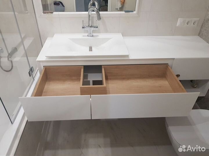 Столешница из искусственного камня акрил и кварц