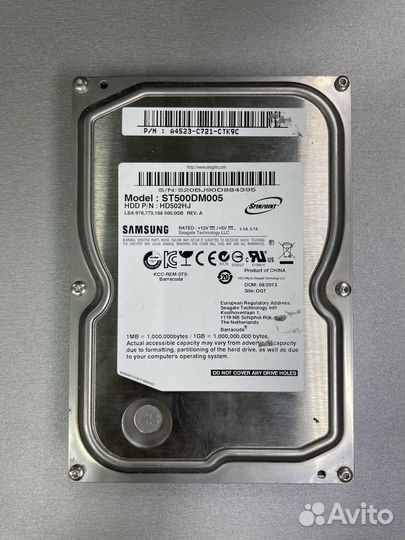 Seagate Barracuda 500 гб ST500DM005