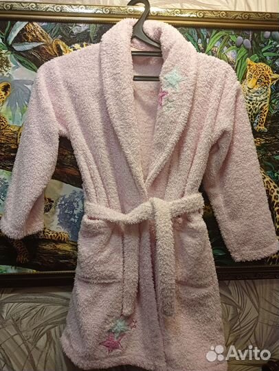 Детский махровый халат 128