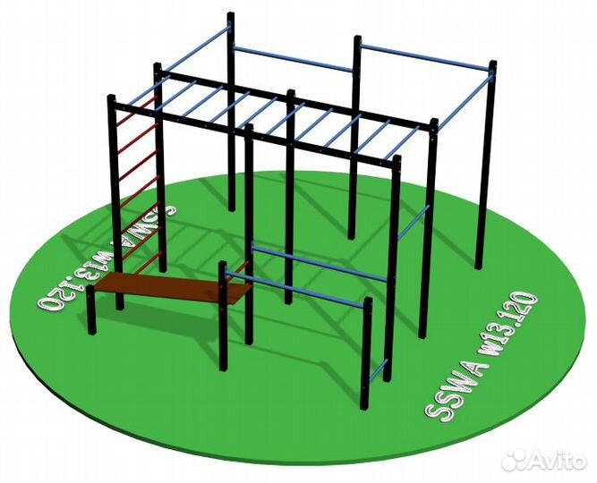 Воркаут площадка спортивный комплекс sswa