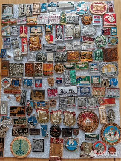 Значки города гербы СССР