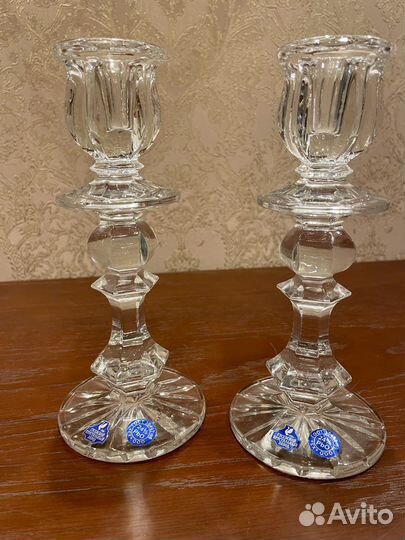 Хрустальные подсвечники Гусеевский завод