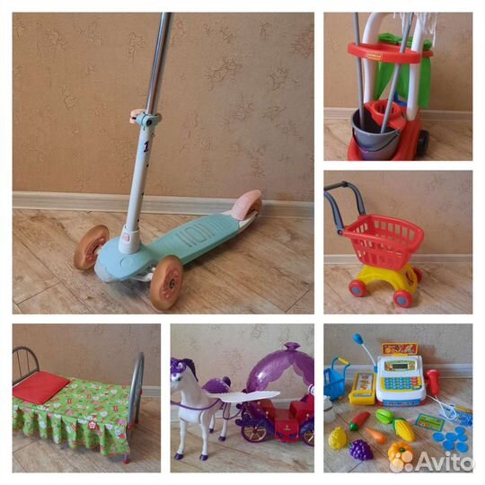 Самокат детский, игрушки для девочки