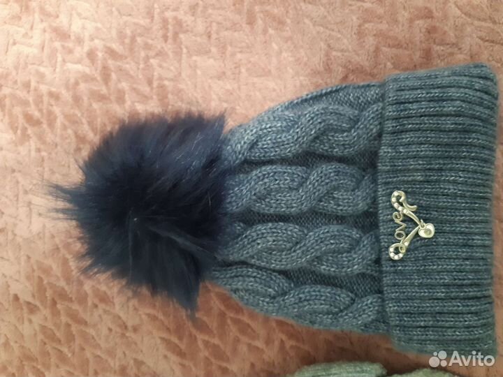 Шапка зимняя для девочки 50 52