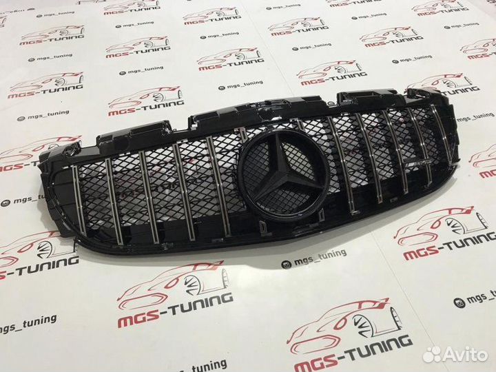 Решетка SLC-Class R172 GT Черная звезда + AMG