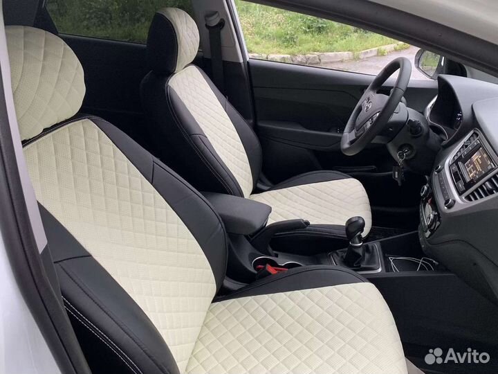 Авточехлы в Нижнем Тагиле из алькантары с ромбом