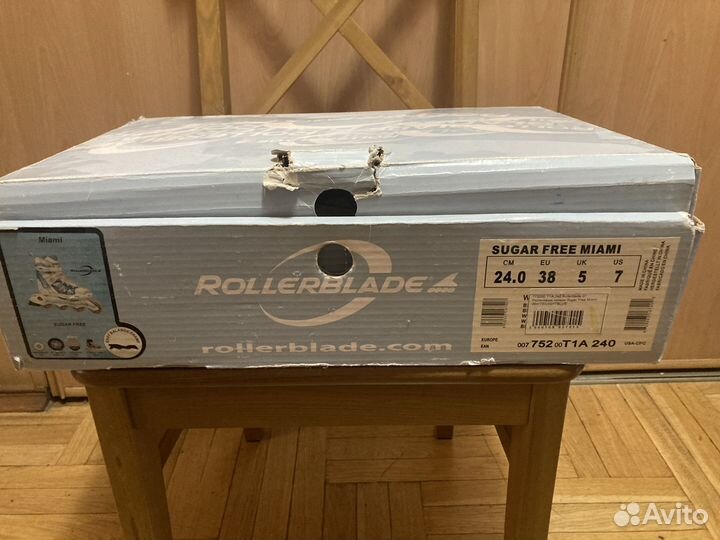 Ролики rollerblade Sugar free miami 38р