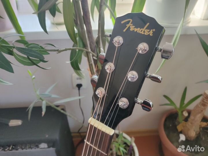 Гитара электроакустическая Fender cd-60ce rd кейс