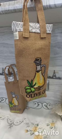 Мешочки из мешковины с вышивкой.на льняной подкла