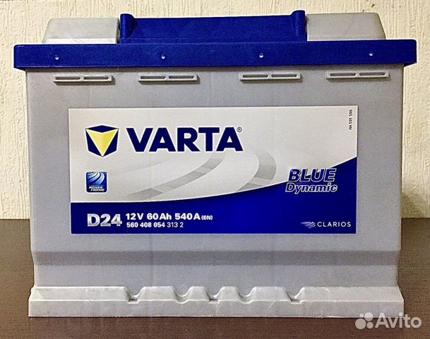 Аккумулятор Varta D24 60Ah (Обратная полярность)
