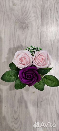 Букет из мыльных цветов