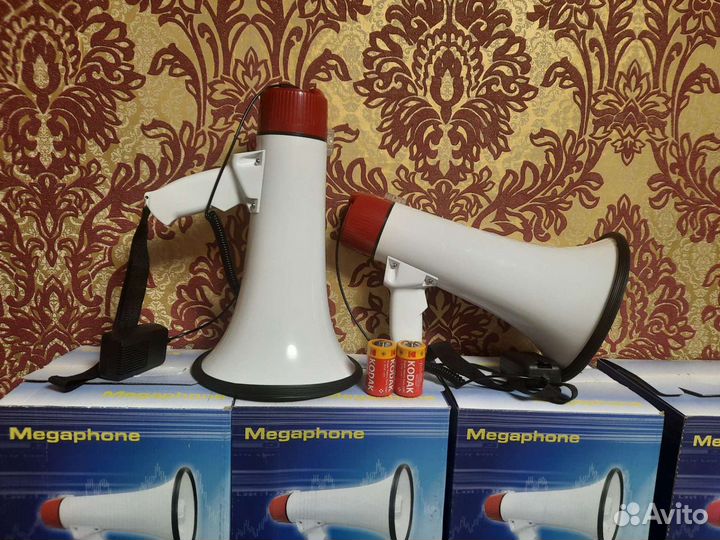 Мегафон Громкоговоритель Рупор портативный 25Вт