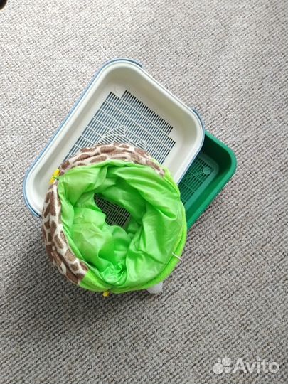 Шуршащий тоннель и лотки для кошки