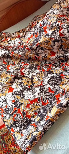 Отрез ткани шёлк с люрексом