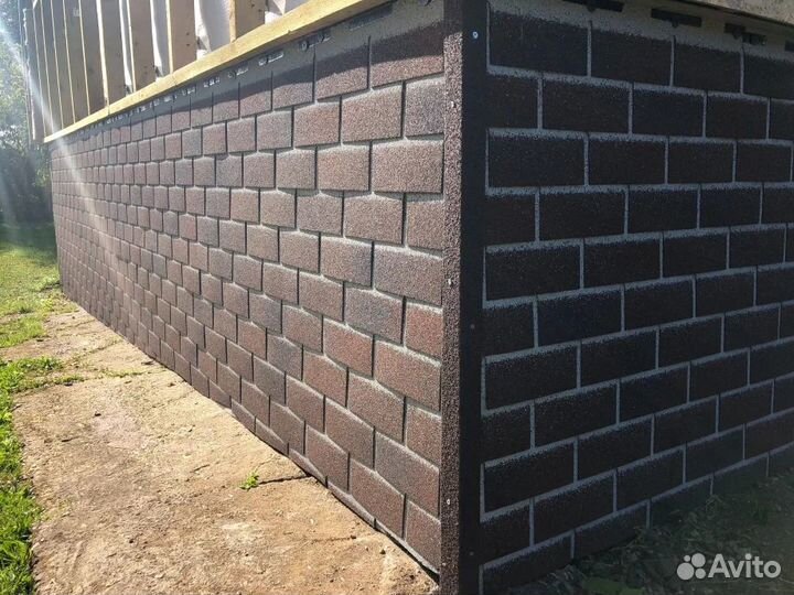 Отделка цоколя Хаубергом