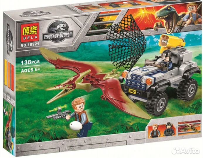 Конструктор 10921 dinosл world 138 дет