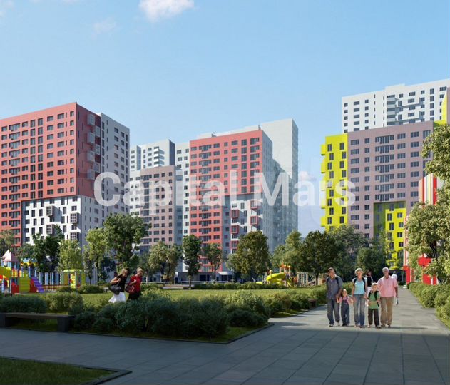 Своб. планировка, 44 м², 7/21 эт.