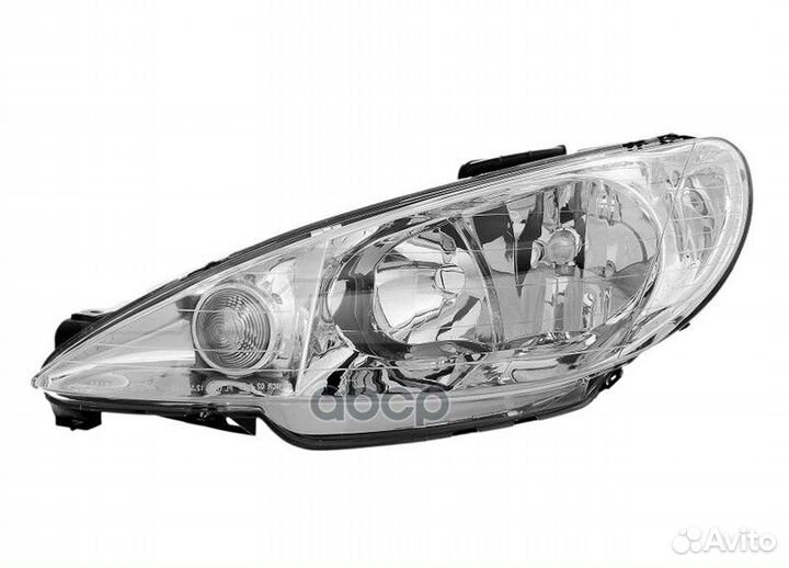 550-1121L-LD-EM фара левая электр Peugeot 206