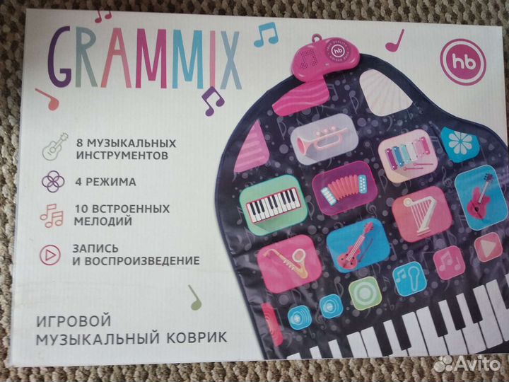 Музыкальный коврик Grammix hb новый