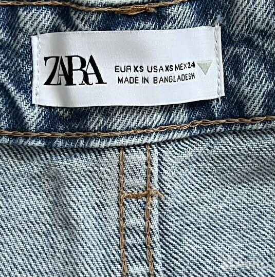 Джинсовая юбка- шорты Zara