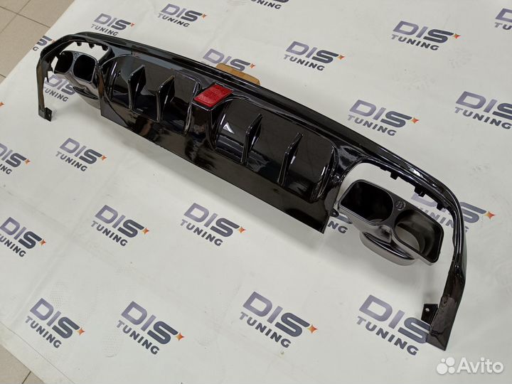 Диффузор + насадки Mercedes W222 brabus