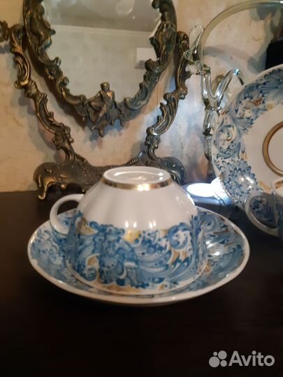 Чайная пара лфз костяной фарфор