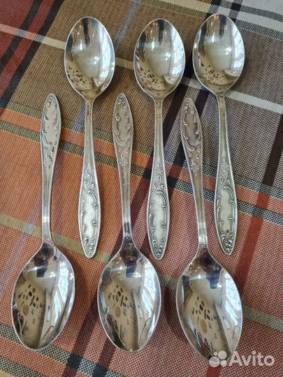 Вилки, ложки, ножи мельхиор