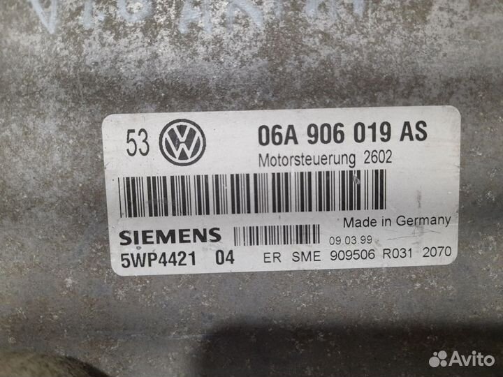 Эбу двигателя Volkswagen Bora V-1.6 АКПП