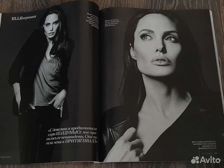 Журнал elle с А. Джоли июнь 2014
