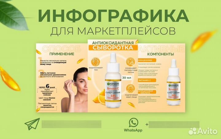 Инфографика для маркетплейсов дизайн карточки