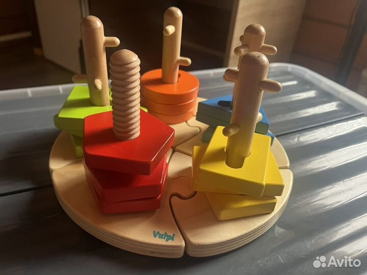 Деревянный Развивающий сортер - головоломка