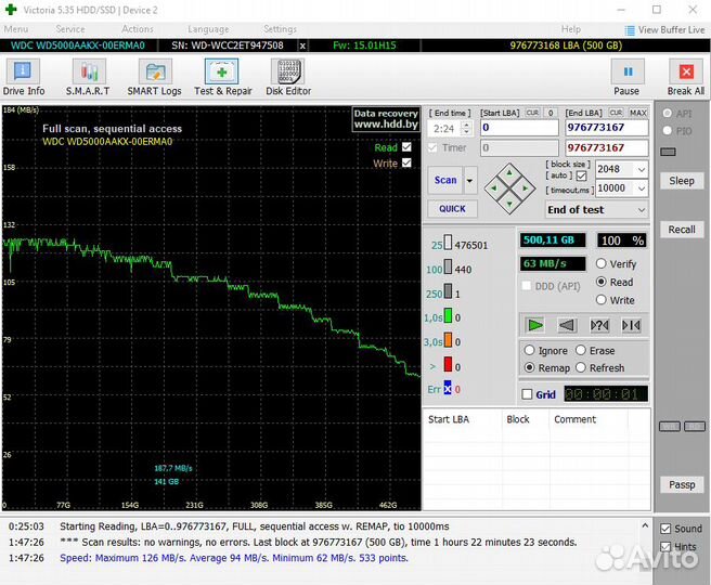 Жесткий диск 500Гб