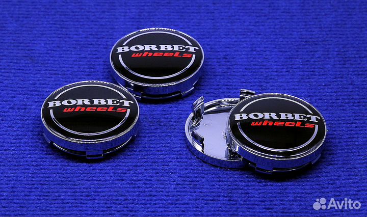 Комплект колпаков литого диск Borbet Wheels черный