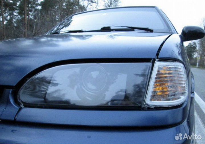 Гладкие стекла фар 2113-2114