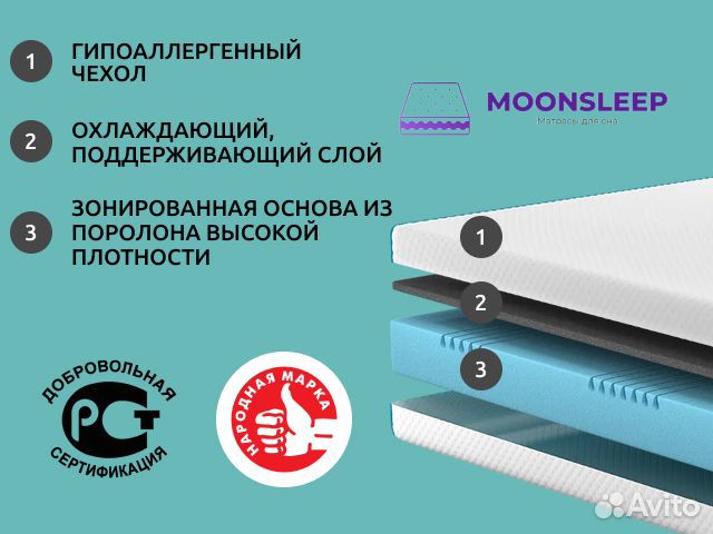 Матрас 200х200 новый все размеры
