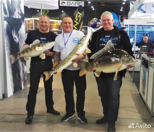 Макеты рыб, муляжи рыб, реплики рыб, чучела рыб