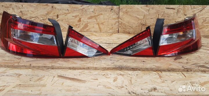 Задние фонари на skoda superb 3