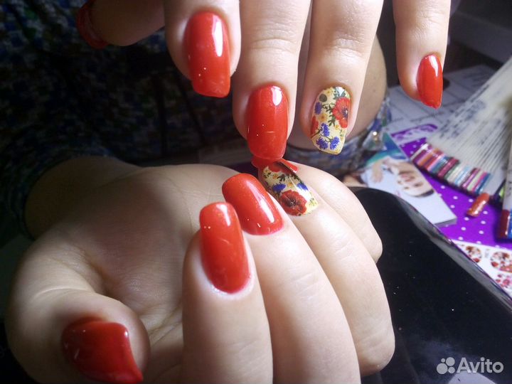 Маникюр, педикюр, наращивание гелевых ногтей