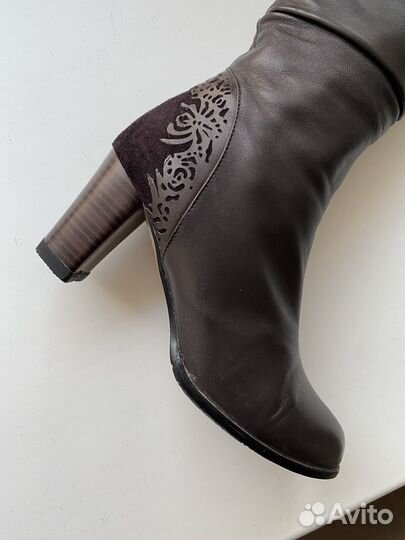 Сапоги женские натуральная кожа деми 36 размер