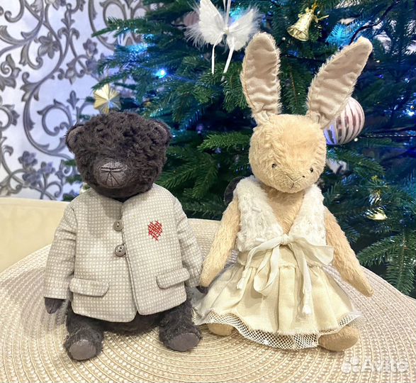 Мишка и зайка тедди