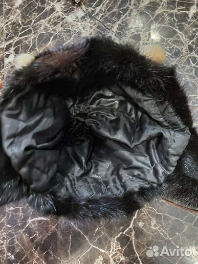 Шапка детская для девочки норковая