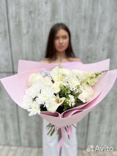 Цветы букет розы 101