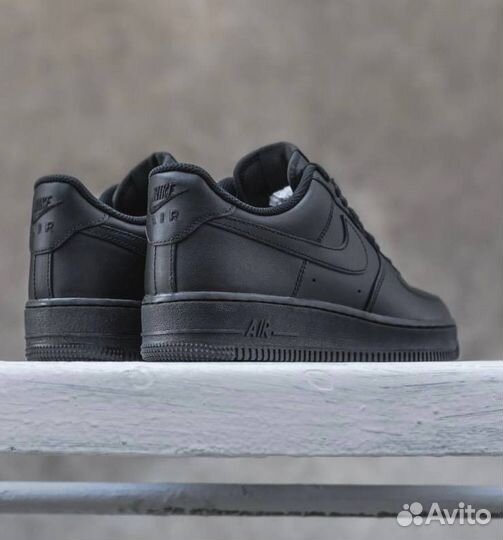 Кроссовки Nike air force 1 черные